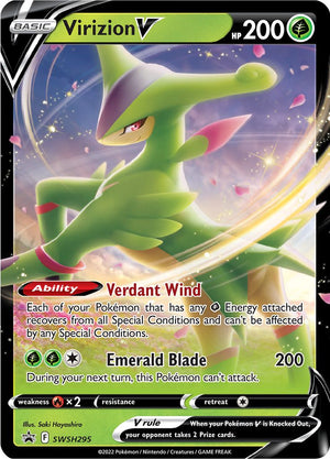 Pokemon TCG: Sword & Shield Promo SWSH295 Virizion V