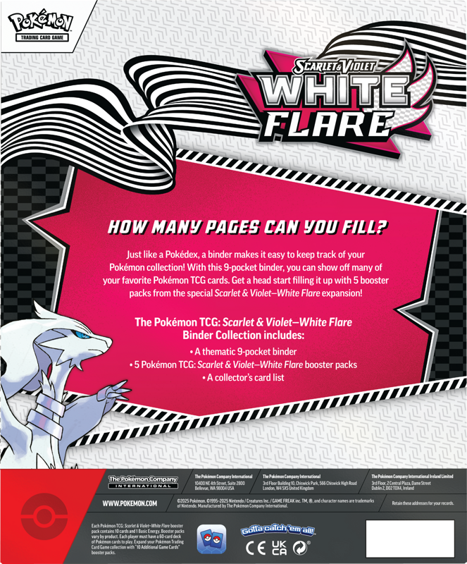 Pokemon TCG: Scarlet & Violet 10.5 - White Flare - Binder Collection Reshiram