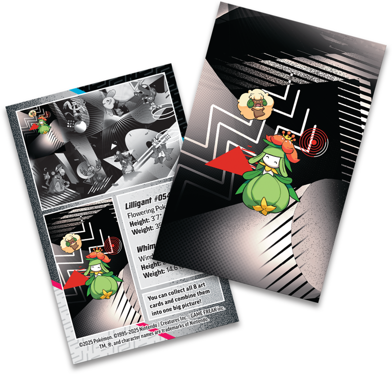 Pokemon TCG: Scarlet & Violet 10.5 - Black Bolt & White Flare Unova Mini Tin Lilligant & Whimsicott