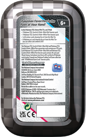 Pokemon TCG: Scarlet & Violet 10.5 - Black Bolt & White Flare Unova Mini Tin Alomomola & Axew