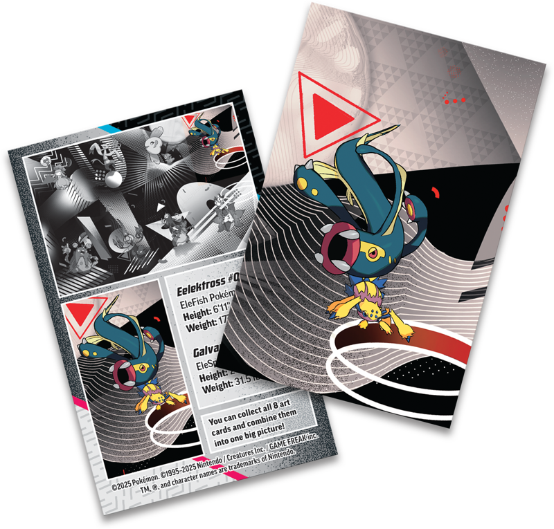 Pokemon TCG: Scarlet & Violet 10.5- Black Bolt & White Flare Unova Mini Tin Eelektross & Galvantula