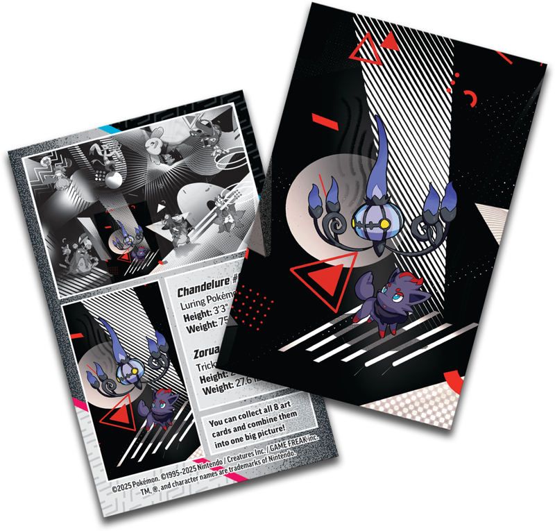 Pokemon TCG: Scarlet & Violet 10.5 - Black Bolt & White Flare - Unova Mini Tin Chandelure & Zorua