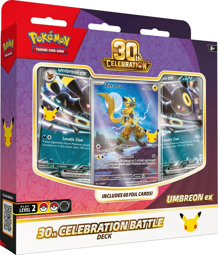 Pokemon TCG: Battle Deck Assortment - 30th Celebration