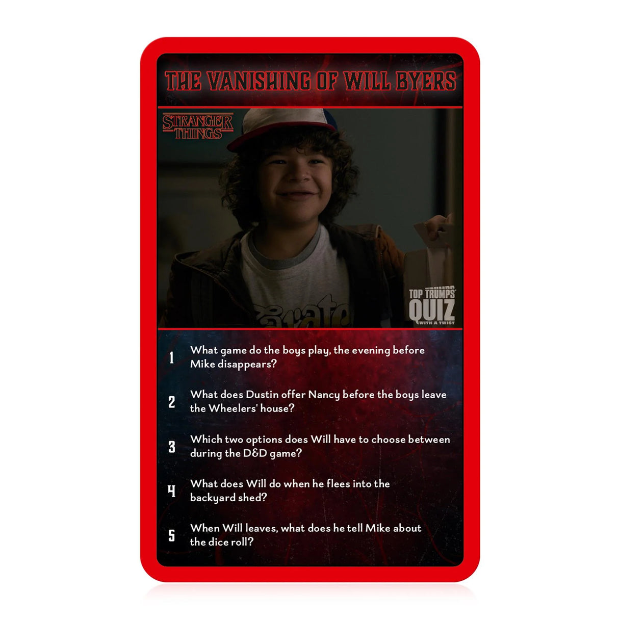Top Trumps Stranger Things Quiz