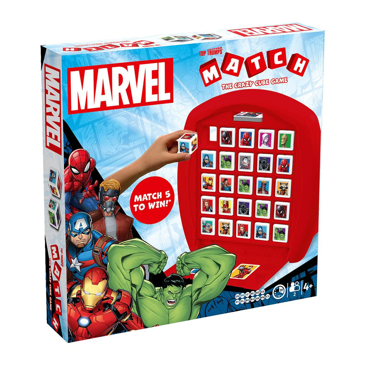 Top Trumps Match Marvel Crazy Cube Game