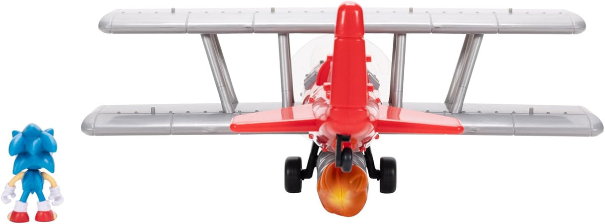 Sonic The Hedgehog Tornado Biplane Playset with 2.5" Sonic Action Figure