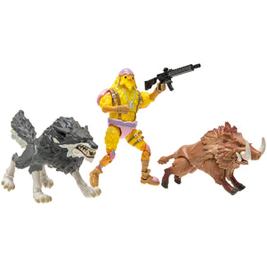 Fortnite Beast Battles: Wildlife Pack - Wolf and Boar Action Figure Playset