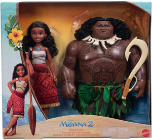 Mattel Disney Moana 2 Voyager 2 Doll Set - Moana & Maui Fashion Dolls