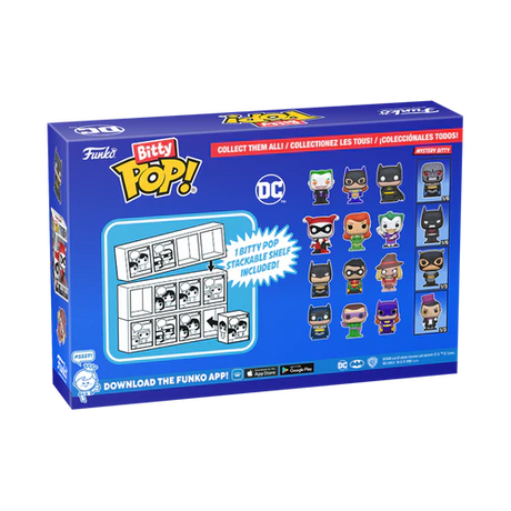Bitty Pop! DC Comics Superheroes: Batman 4-Pack Mini Vinyl Figure with Mystery