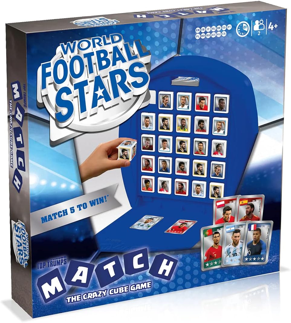 Top Trumps Match World Football Stars Crazy Cube Game