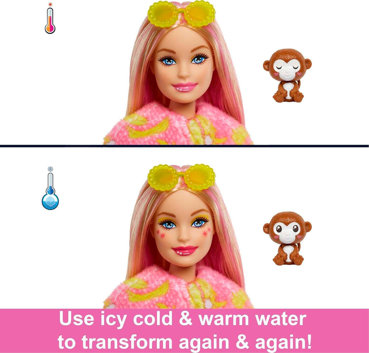 Barbie Cutie Reveal: Monkey Plush Doll & Costume Set