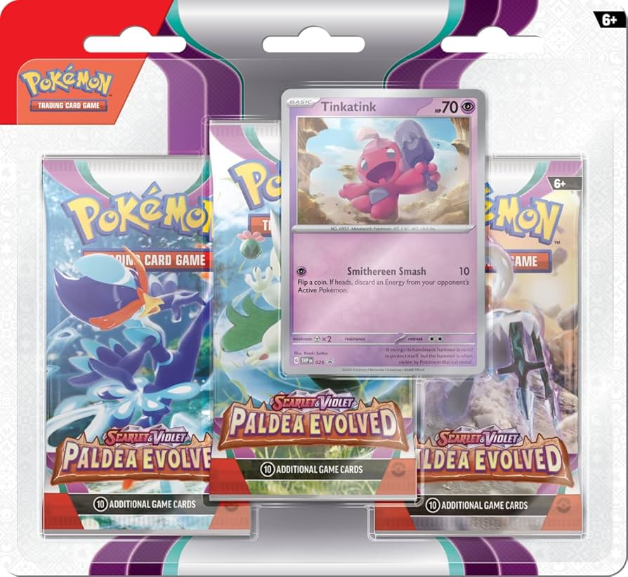 Pokemon TCG: Scarlet & Violet 2 Paldea Evolved 3-Pack Blister
