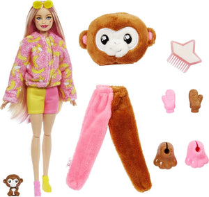 Barbie Cutie Reveal: Monkey Plush Doll & Costume Set