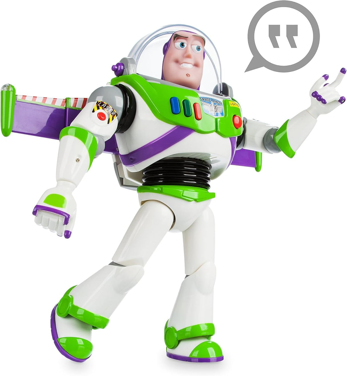 Disney Pixar Talking Buzz Lightyear 12 Inch Action Figure with Motion, Light and Sound