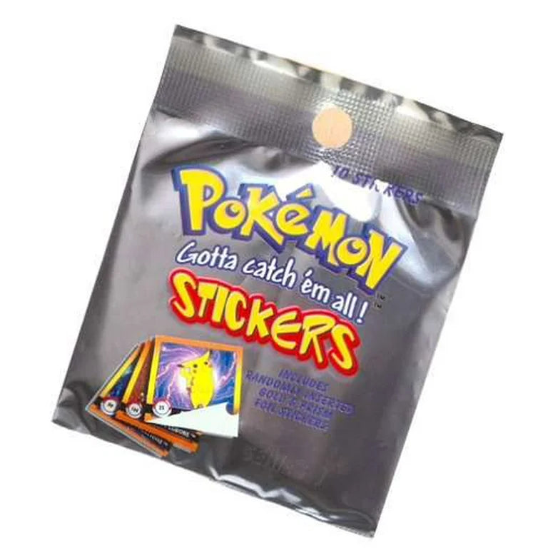 Pokemon Series 1 Stickers 1999 - x1 Sealed Pack
