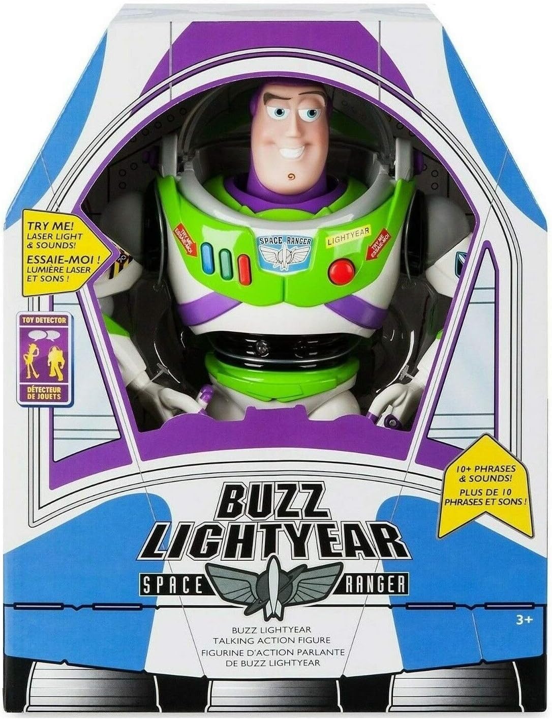 Disney Pixar Talking Buzz Lightyear 12 Inch Action Figure with Motion, Light and Sound