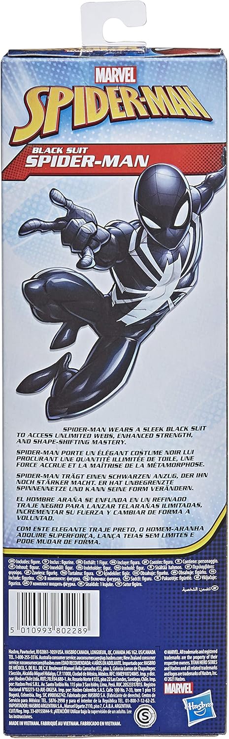 Hasbro Marvel Spider-Man Black Titan Hero Series - Black Suit Action Figure