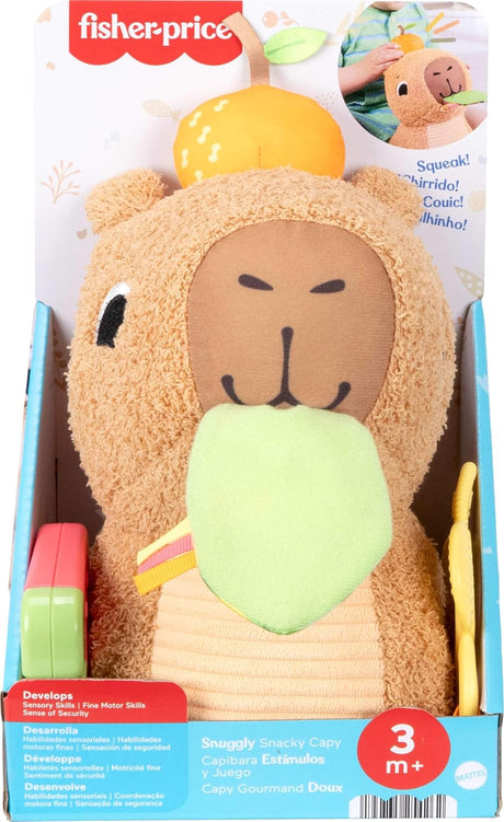 Fisher Price Snuggly Snacky Capy - Capybara Baby Sensory Toy