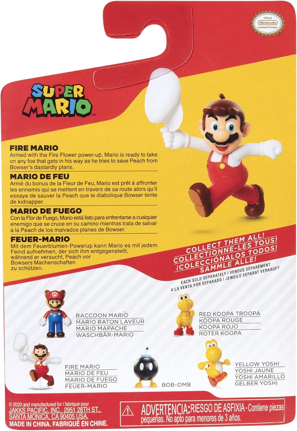 Jakks Pacific Super Mario: Fire Mario Figure