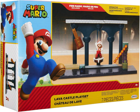 Jakks Pacific Super Mario Minifigure: Lava Castle Playset