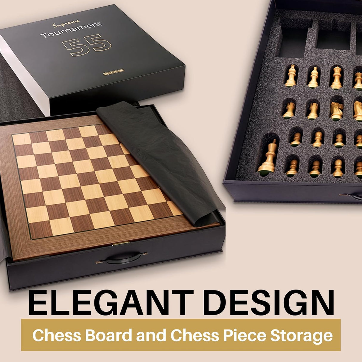 Millennium Supreme Tournament 55 Eboard with ChessLink (M851) - Chess Computer