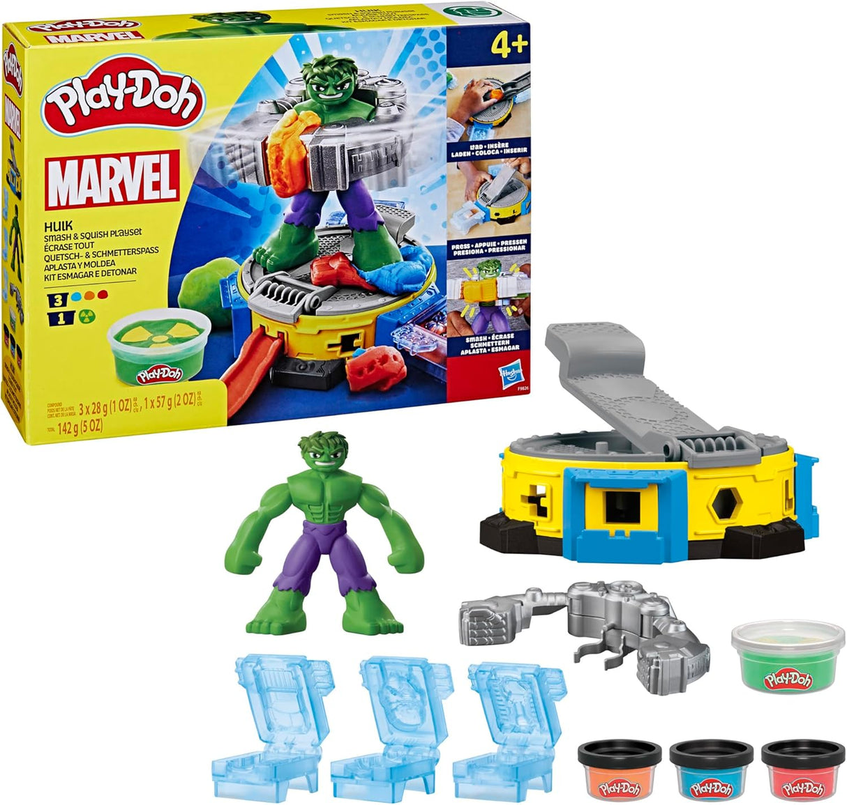 Hasbro Play-Doh Marvel HULK Smash & Squish Playset