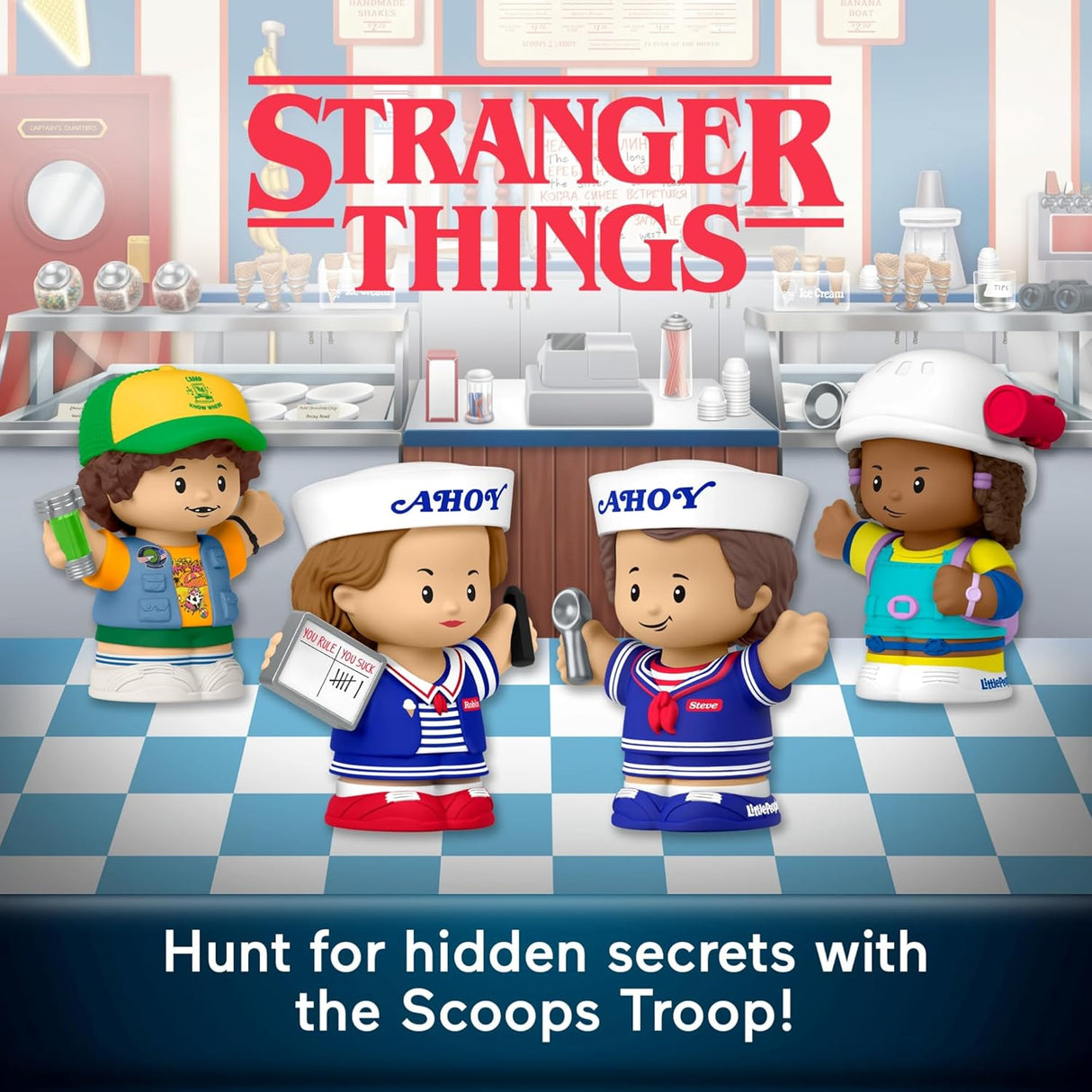Mattel Fisher-Price Little People Collector: Stranger Things Scoops Ahoy Set
