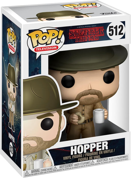Funko Pop! Television: Stranger Things - Hopper With Donut* [512 Vinyl Figure