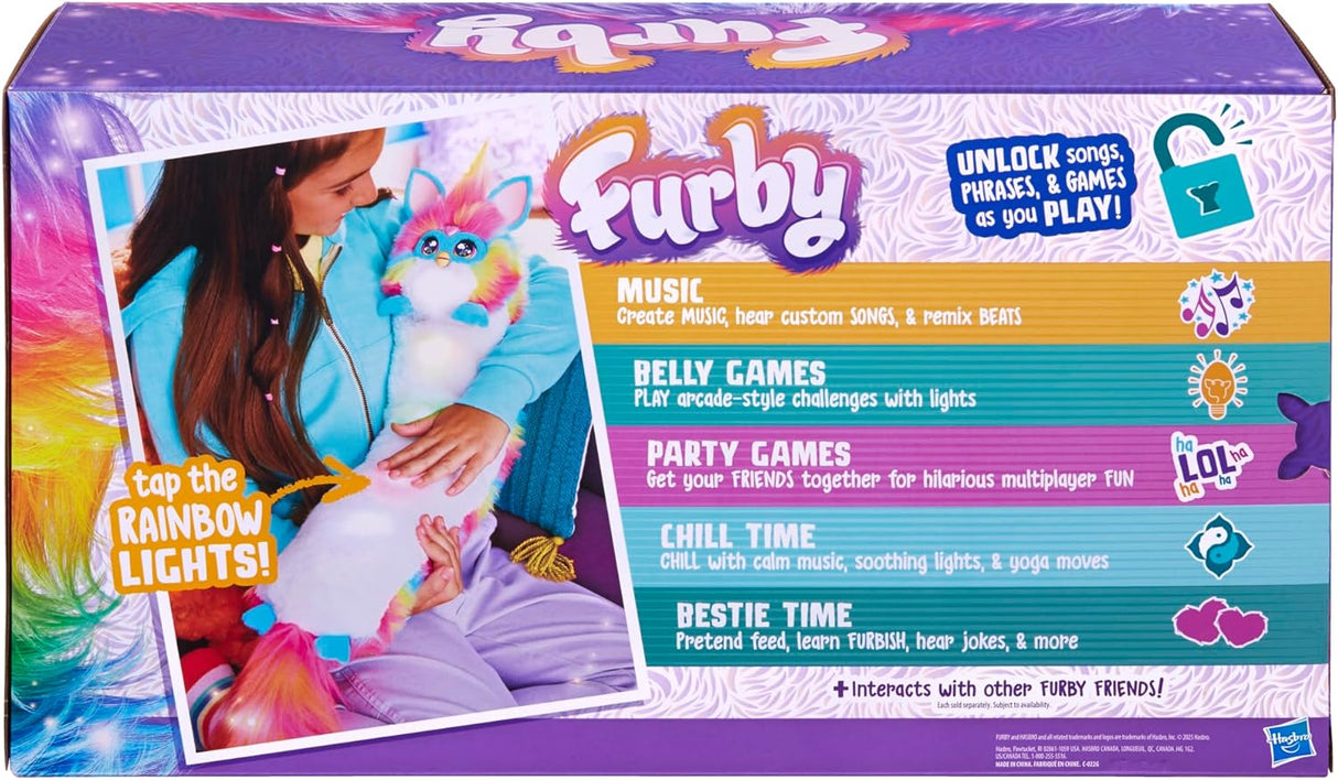 Hasbro DJ Furby Interactive Rainbow Plush Toy