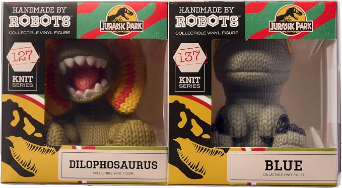 Jurassic Park: Blue & Dilphosaurus 2 Pack Vinyl Figure from Handmade By Robots