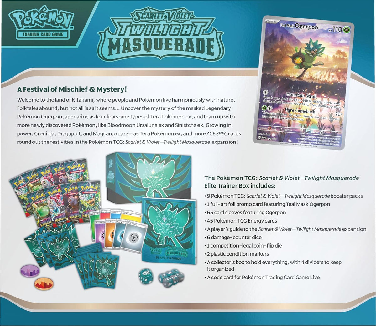 Pokemon TCG: Twilight Masquerade - Elite Trainer Box