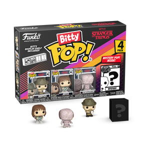 Funko Bitty POP! 4-Pack: Stranger Things - Hopper, Joyce, Demogorgon, Mystery Pop! Vinyl Figures