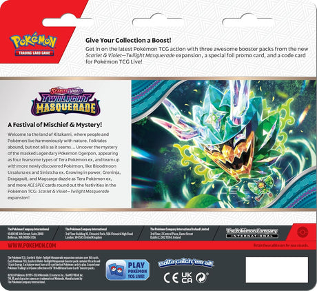 Pokemon TCG: Scarlet & Violet 6 - Twilight Masquerade - 3-Pack Blister - Revavroom