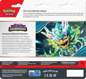 Pokemon TGC: Scarlet & Violet 6 - Twilight Masquerade - 3-Pack Blister - Snorlax