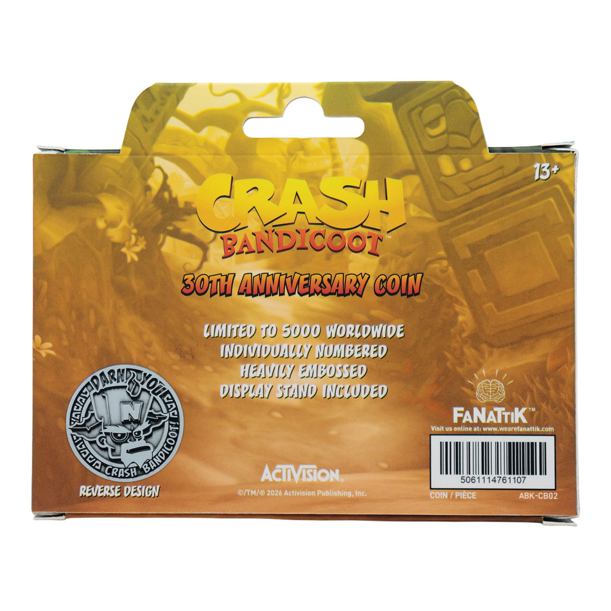Crash Bandicoot Limited Edition Presentation Coin