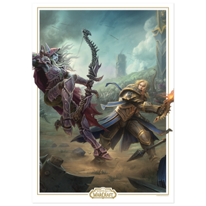 World of Warcraft - Limited Edition Sylvanas vs Anduin Wrynn Art Print