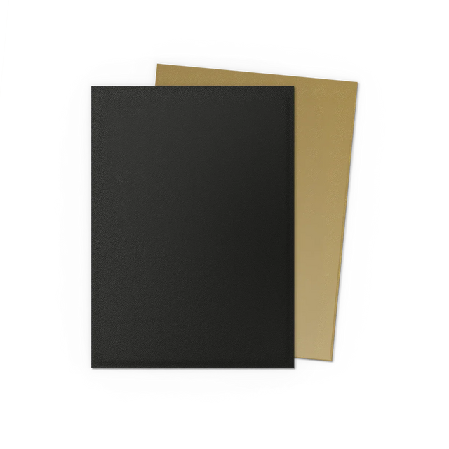 Dragon Shield - Dual Matte Standard Size Sleeves 100pk - Black & Gold