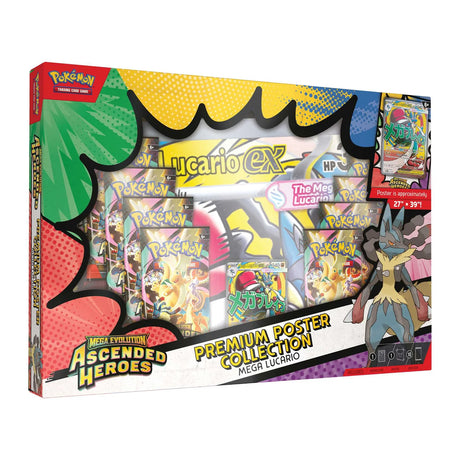 Pokemon TCG: Mega Evolution Ascended Heroes - Premium Poster Collection - Mega Lucario