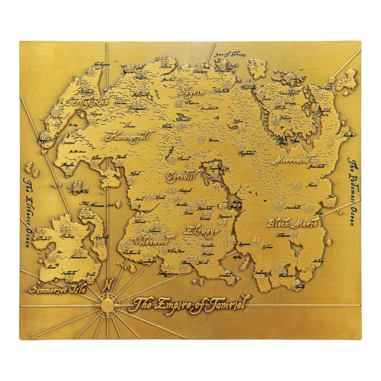 The Elder Scrolls – Limited Edition Metal Map of Tamriel