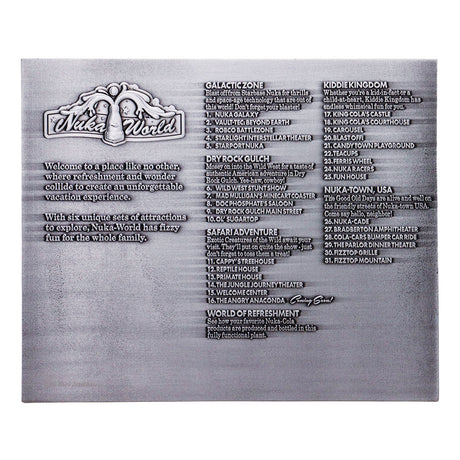 Fallout Limited Edition Nuka-World Metal Map