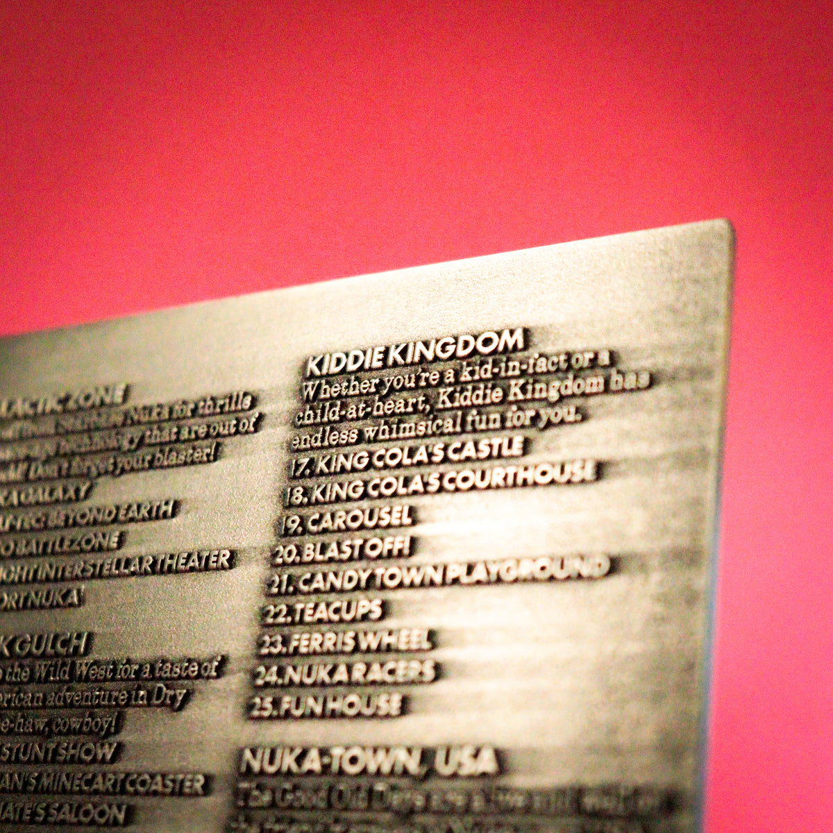 Fallout Limited Edition Nuka-World Metal Map