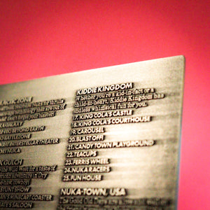 Fallout Limited Edition Nuka-World Metal Map