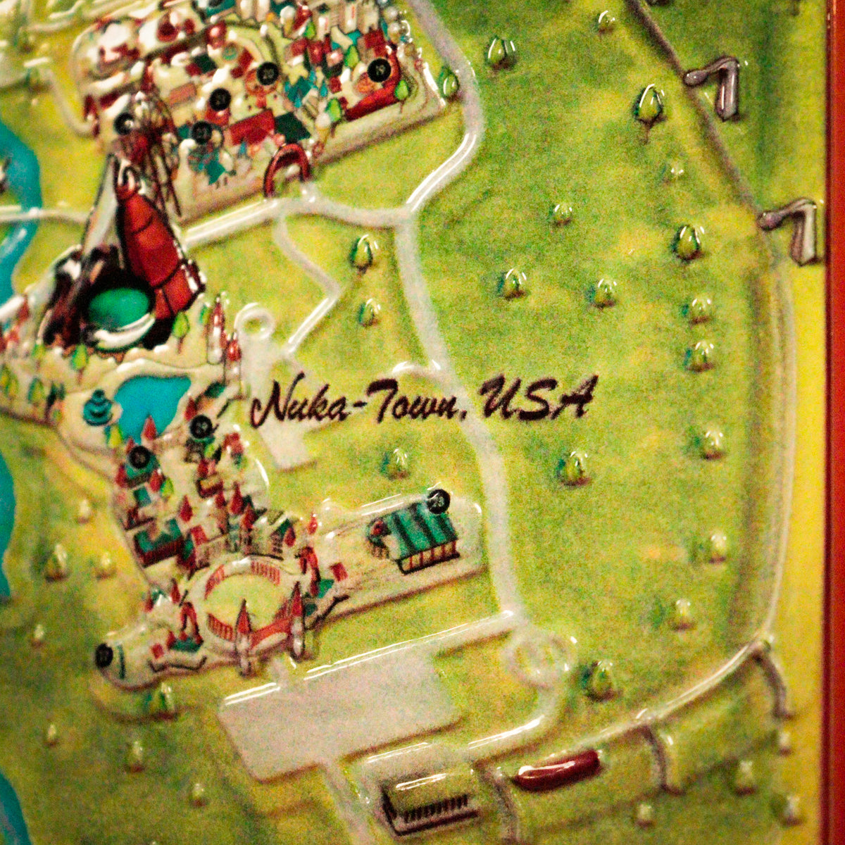 Fallout Limited Edition Nuka-World Metal Map