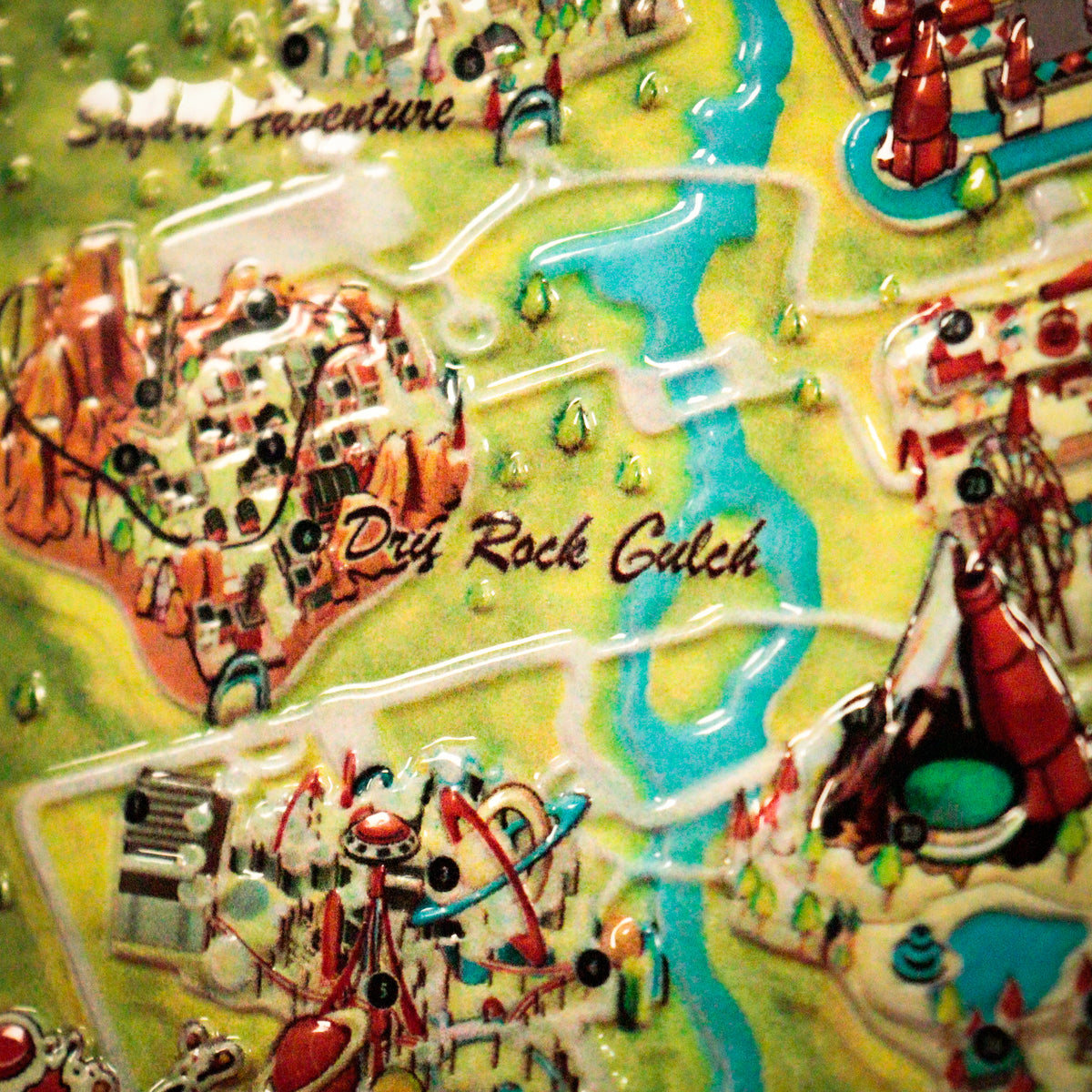Fallout Limited Edition Nuka-World Metal Map