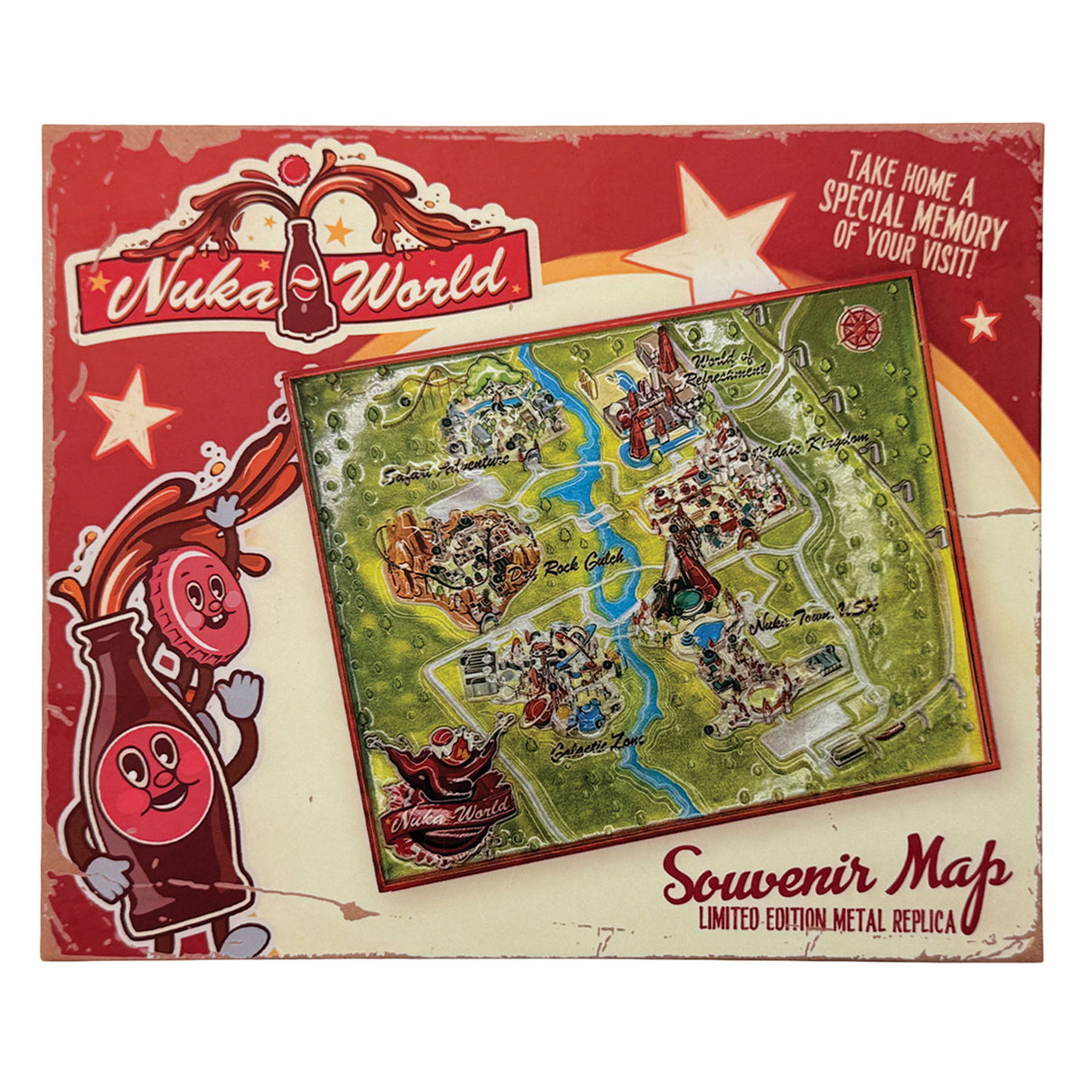 Fallout Limited Edition Nuka-World Metal Map