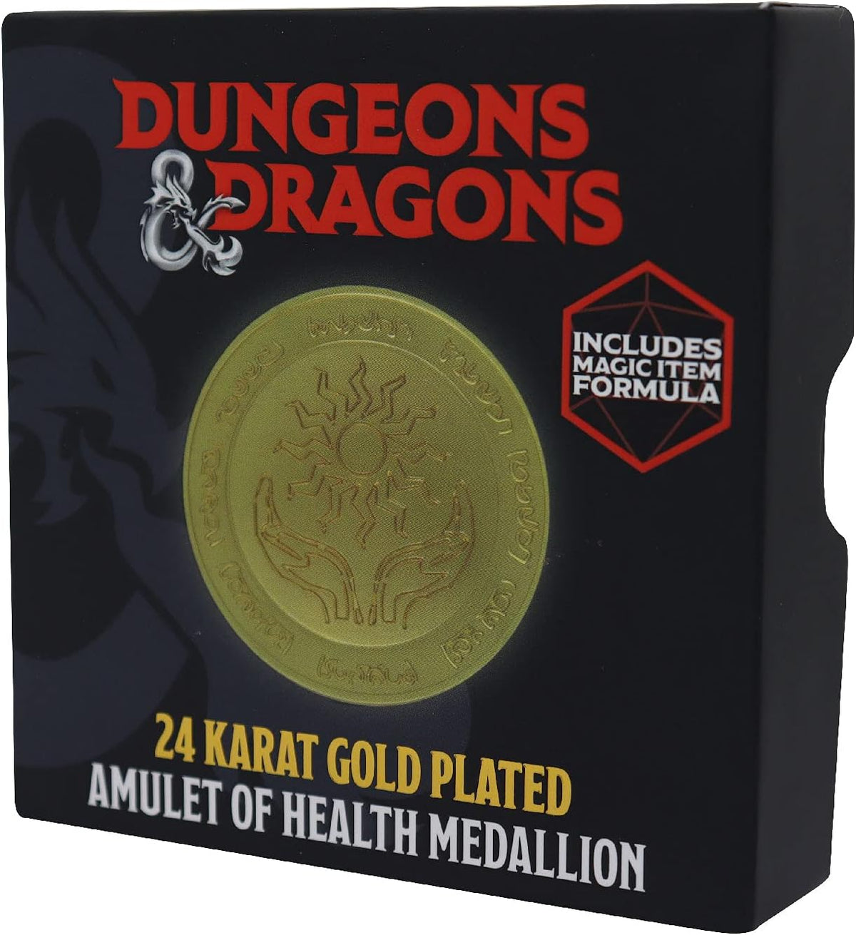Dungeons & Dragons 24k Amulet Health Medallion