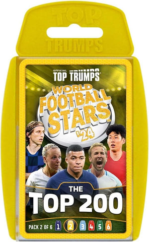 Top Trumps World Football Stars Top 200 - Pack 2 Card Game