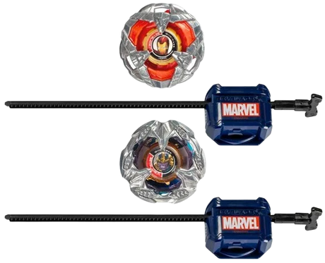 Beyblade X: Iron Man 4-80B & Thanos 4-60P - 2 Pack