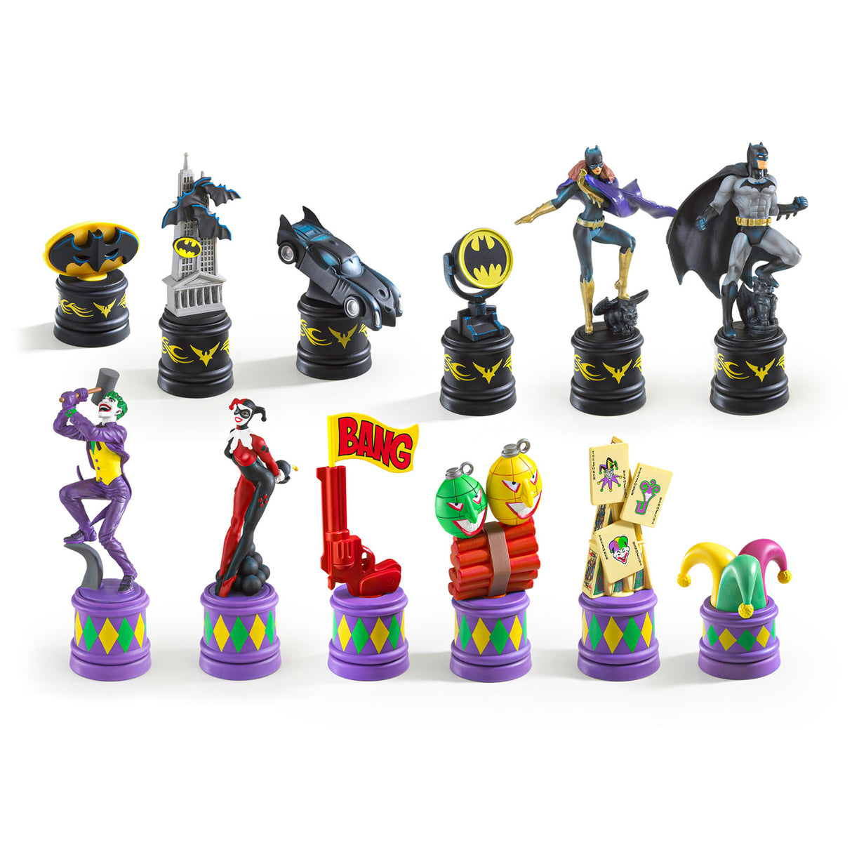 Noble Collection - The Batman: (The Batman vs The Joker) Chess Set