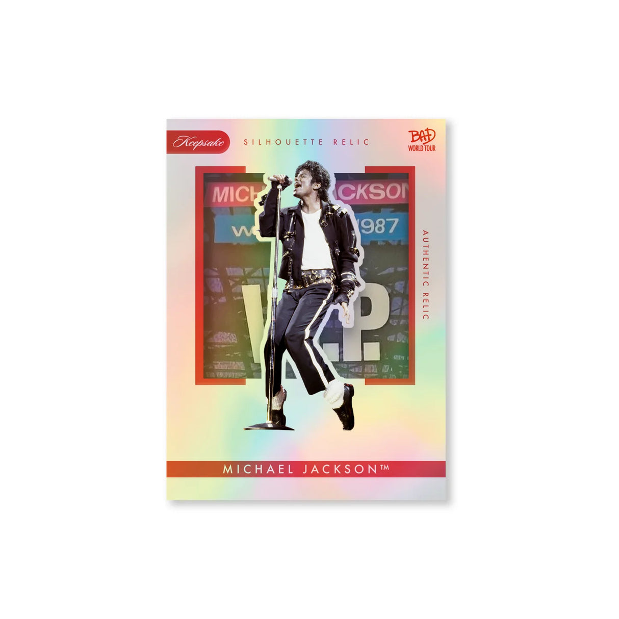 Keepsake Michael Jackson BAD World Tour Exclusive Holo Edition